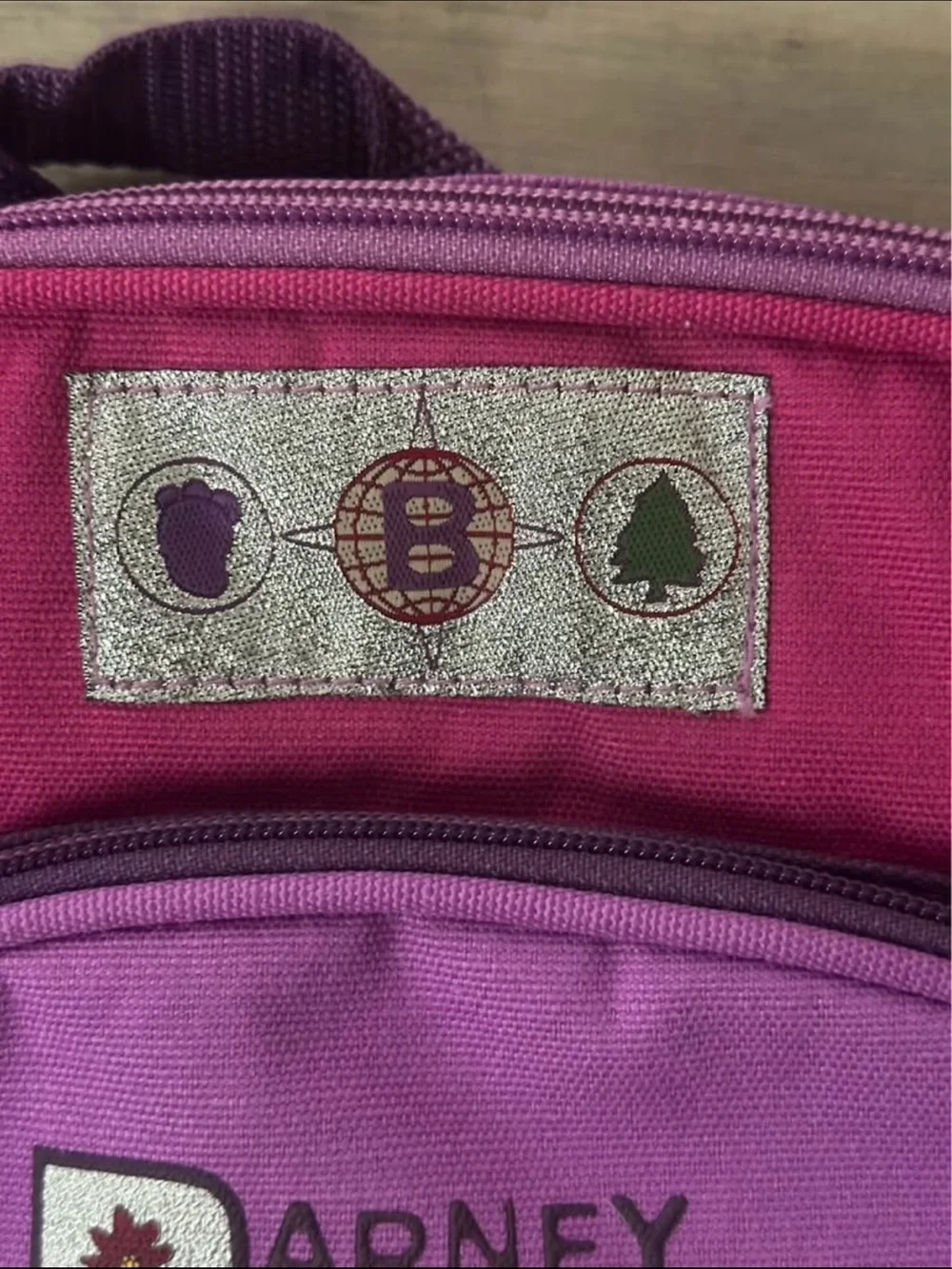 Vintage 2000’s Barneys Pink and Purple Barney Kids Backpack NWT